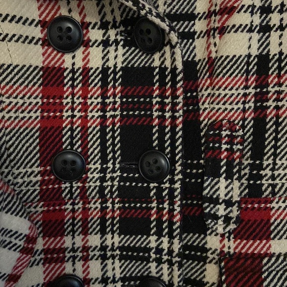 Vintage Glamour by Louie Louie plaid pea coat - Picture 7 of 11